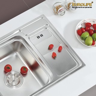 Chậu rửa chén Eurolife EL-C7 (Trắng bạc)