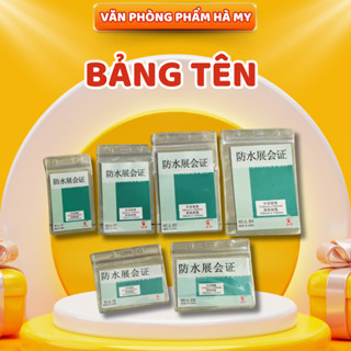 Combo 10 Cái Thẻ Đeo - Bảng Tên - Bao Đựng Thẻ Nhựa Dẻo Ngang / Dọc
