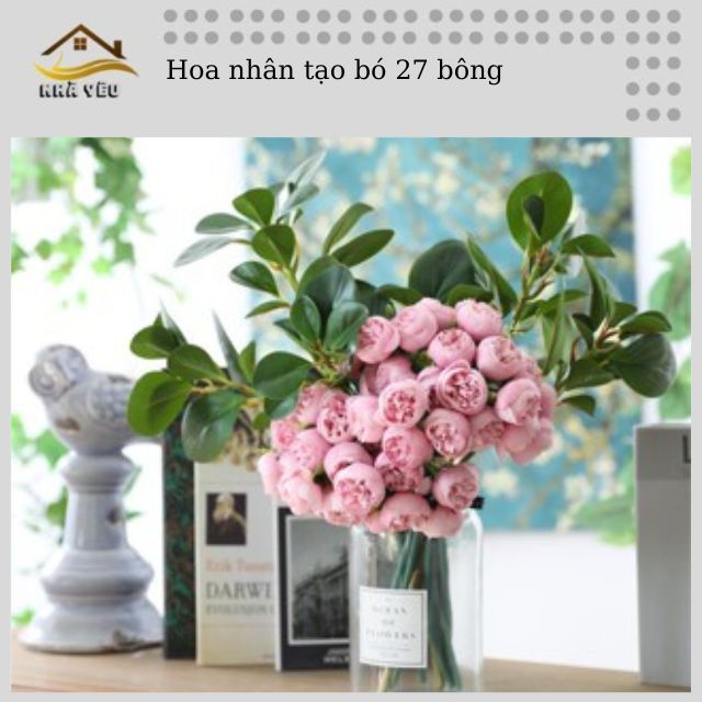 Bó 27 bông hoa nhân tạo cao cấp