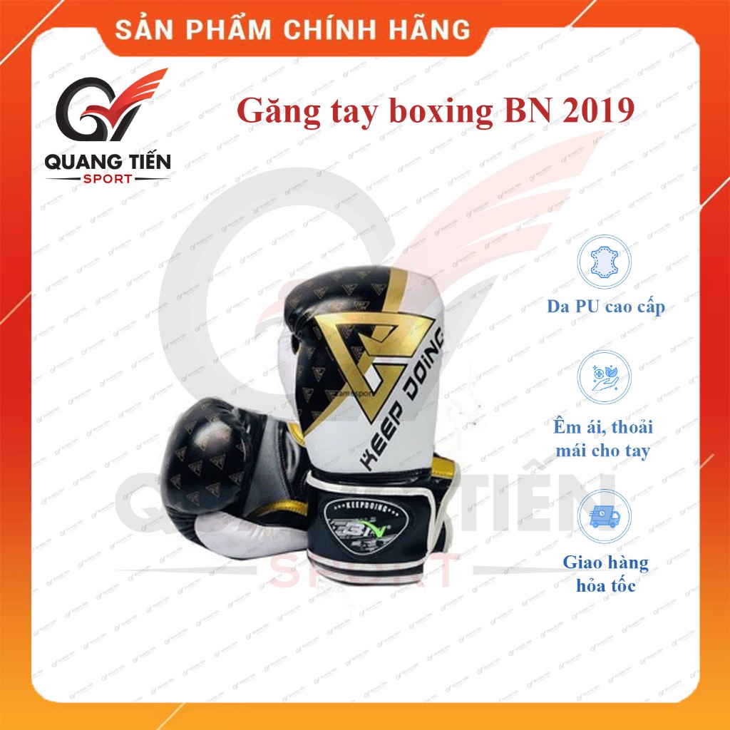 Freeship Găng tay Boxing BN new 2019