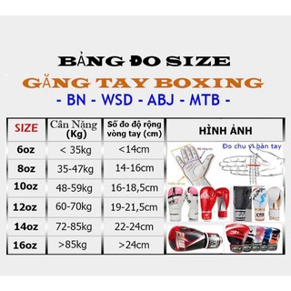 Freeship Găng tay Boxing BN new 2019
