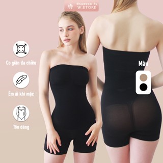 [ELLIE] Áo Gen Định Hình Liền Quần -  Shapewear Jumpsuit WSTORE Tôn Đường Cong Tạo Shape Fit Cơ Thể, Không Lộ Viền