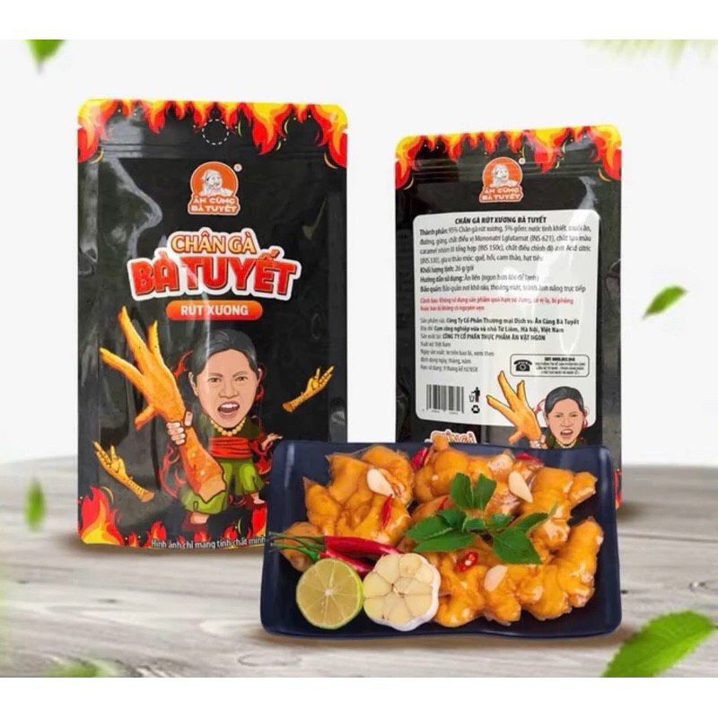 Chân gà rút xương ăn cùng bà Tuyết