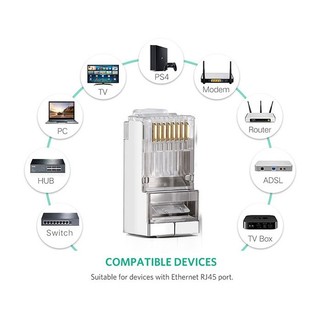 Hạt mạng RJ45 Cat6 Ugreen cao cấp