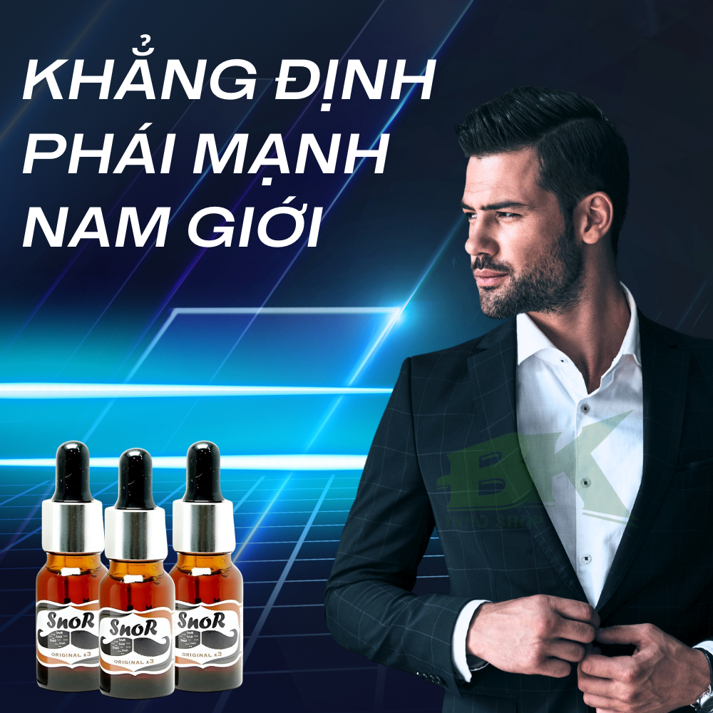 Serum Kích Mọc Râu SNOR Nhập Khẩu Thái Lan 15ml Giúp Râu Mọc Rậm, Lông Mày Mọc Nha Chóng,  Nuôi Dưỡng Râu Khỏe | BK INNO