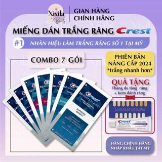 COMBO 7 ngày - Miếng dán trắng răng Crest 3D White chính hãng