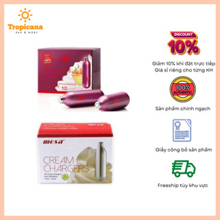 Khí GAS làm kem CREAM CHARGER – KHÍ N2O (HỘP 10 VIÊN)