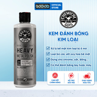 Kem đánh bóng kim loại Chemical Guys Heavy Metal Polish 473ml, đánh bóng hiệu quả, nhanh chóng