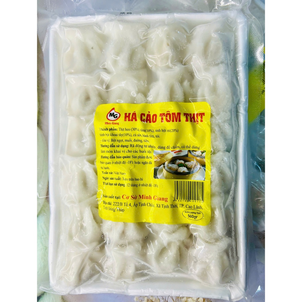 Khay 500g Há cảo Tôm Thịt