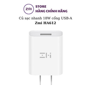  Củ sạc nhanh 18W Zmi HA612 QC3.0 màu ngẫu nhiên 
