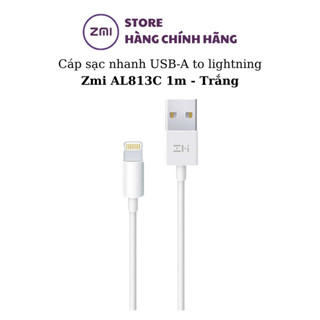 Cáp sạc Lightning ZMI AL813C Chuẩn MFi Dài 1m