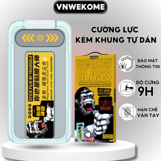 Kính cường lực iphone chống nhìn trộm VNWEKOME tự dán màn hình Phone xr xs 11 12 13 14 15 16 pro max