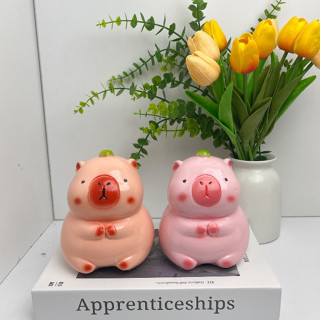  Ống Tiết Kiệm CHUỘT LANG CAPYBARA MINI Siêu Đẹp Trang Trí Quà Tặng HEO ĐẤT LUCKY 02 