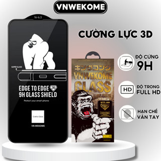 Kính cường lực iphone 3D Kingkong VNWEKOME tự dán màn hình ip 8 x xr 11 12 13 14 15 16 pro max