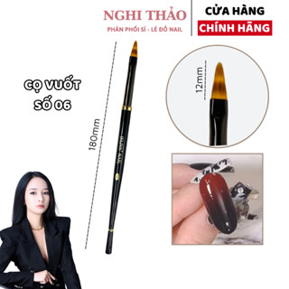 Cọ ombre nail, cọ vuốt ombre JELIVA số 06 Nghi Thảo