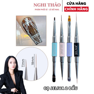 Cọ vẽ nail 2 đầu JELIVA Nghi Thảo