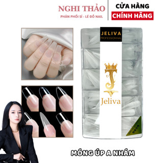 Móng úp tay nhám JELIVA  A hộp 500 móng Nghi Thảo