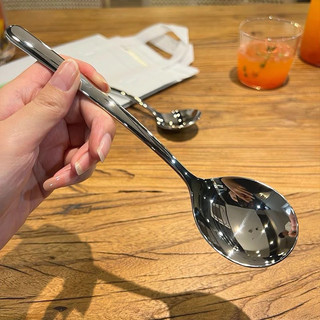 Thìa inox 304 cán dài cao cấp Yeahcook