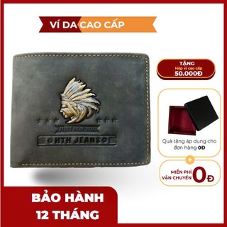 VÍ NAM DA BÒ CAO CẤP BỀN ĐẸP - BẢO HÀNH 12 THÁNG- BÓP NAM | VÍ TỘC TRƯỞNG