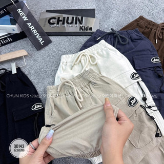 quần kaki cho dài jogger túi hộp cho bé trai và gái