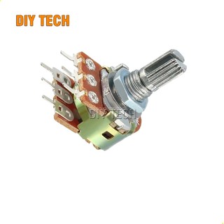 Triết Áp Đôi 6 chân 1K 2K 5K 10K 20K 50K 100K 500K 1M - Cán dài 15mm chất lượng cao