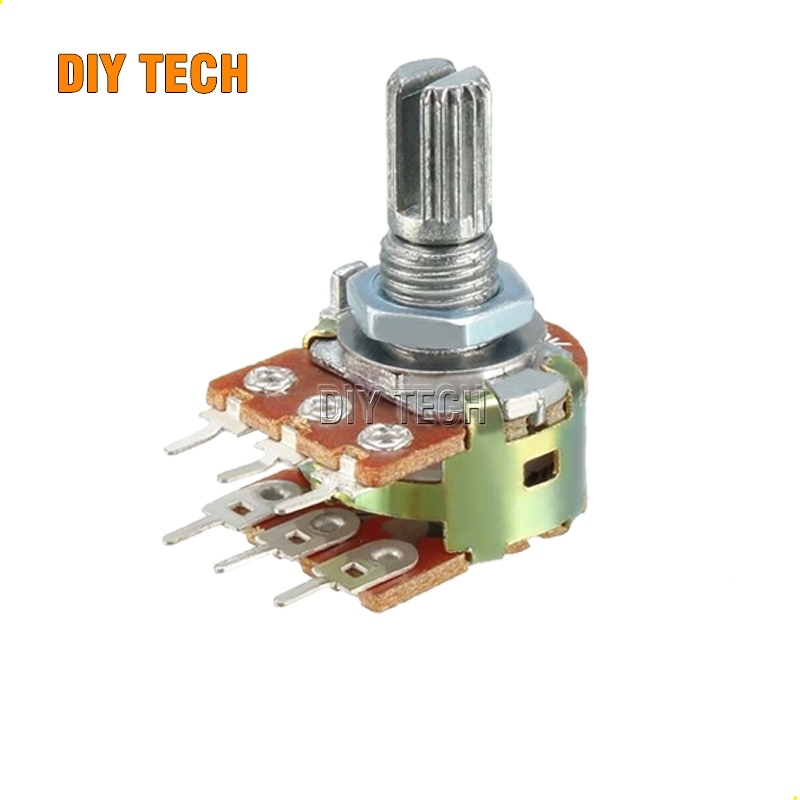 Triết Áp Đôi 6 chân 1K 2K 5K 10K 20K 50K 100K 500K 1M - Cán dài 15mm chất lượng cao
