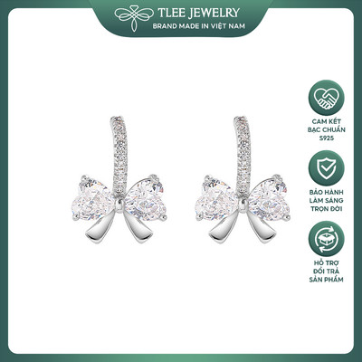 Khuyên tai bạc nữ TLEE Muse phong cách Hàn quốc nữ tính TLEE JEWELRY B0112