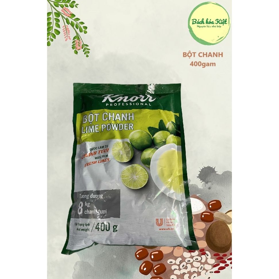 Bột Chanh Knorr Lime Powder gói 400gr / Bột chanh knorr mẫu mới/ Bột chanh