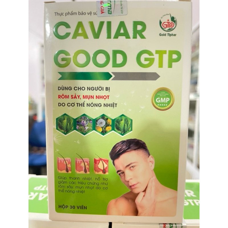 viên uống CAVIAR GOOD GTP- MỤN NHỌT,RÔM SẢY,NÓNG TRONG,NHIỆT