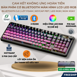 Bàn Phím Cơ Bluetooth Attack Shark X98 PRO MAX Có Màn Hình 3 Mode cho máy tính laptop pc
