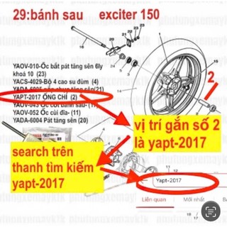 [Chính hãng Yamaha][31:CUM ỐP ĐẦU] YADA-6330 EX155(21-23)-NHÁM-8 Ốp bợ cổ (10)