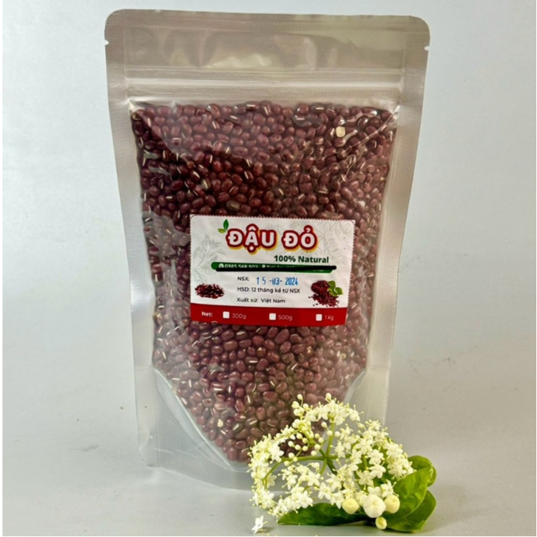 Đậu Đỏ Hạt Nhỏ Điện Biên Gói 500g hữu cơ thuần chủng không biển đổi gen