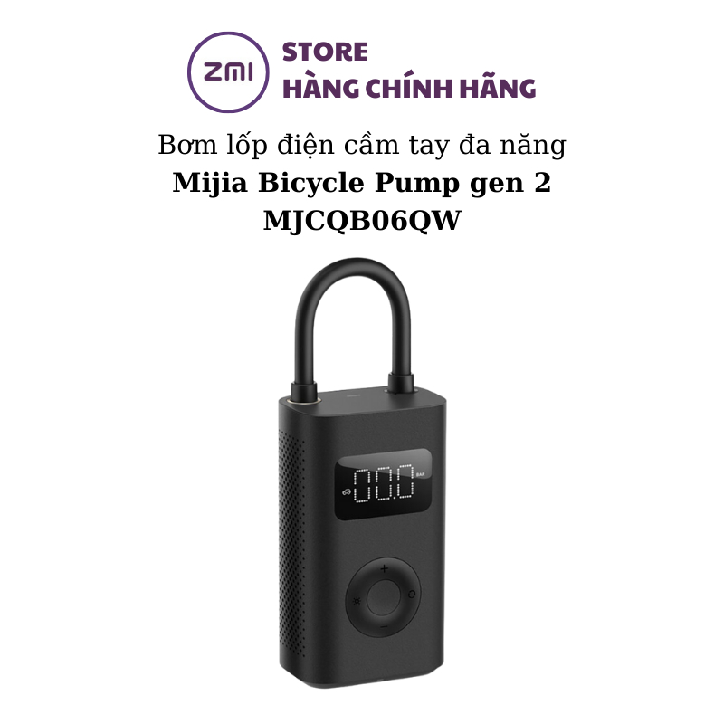 Bơm lốp điện cầm tay đa năng Mijia Bicycle Pump gen 2 MJCQB06QW - Shop  zmistore