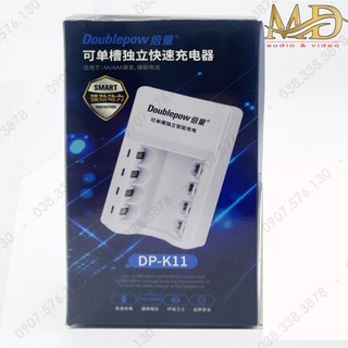 combo Sac Pin + 4 pin AAA  sạc 3300mhA Doublepow / dùng cho karaoke - đồ chơi điện tử
