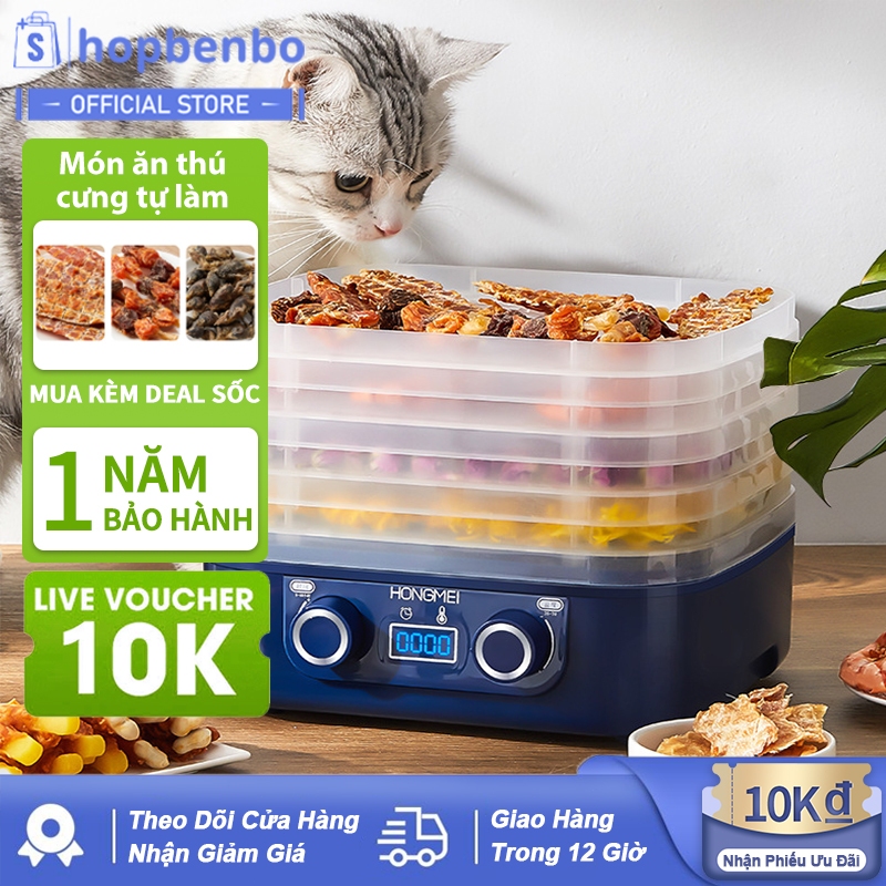 Máy Sấy Hoa Quả Thực Phẩm 5 Tầng  – 8 Mức Nhiệt Sấy Khô – Tiết Kiệm Điện Năng