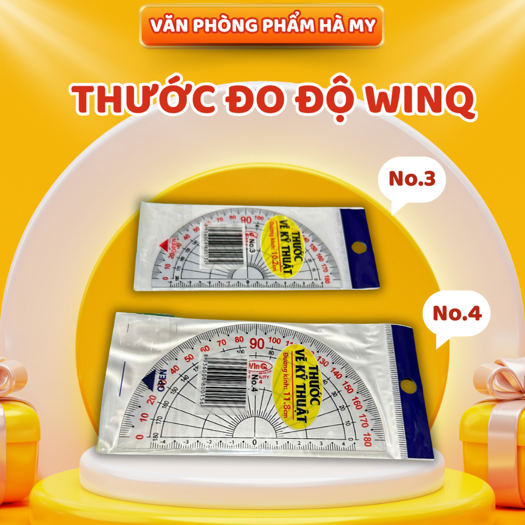 Thước Kẻ Dẻo Đo Độ Đo Góc WinQ No.3 No.4