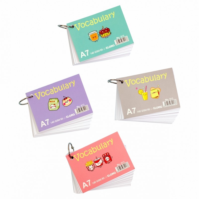 Tập thẻ Vocabulary A7, 85 tờ KLONG MS: 913
