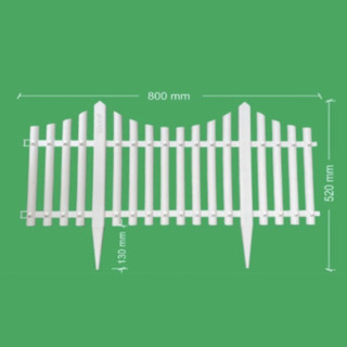 (3 cỡ) 1 tấm Hàng rào ghép nhựa 60x33x0.8cm, 72x42x0.9cm, 80x52x1cm_hàng rào cắm vườn, bồn hoa trang trí, che chắn (OD)