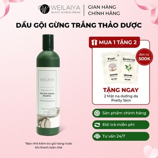 Dầu gội gừng trắng thảo dược Weilaiya Ginger Shampoo ngăn rụng và kích thích mọc tóc 400ml
