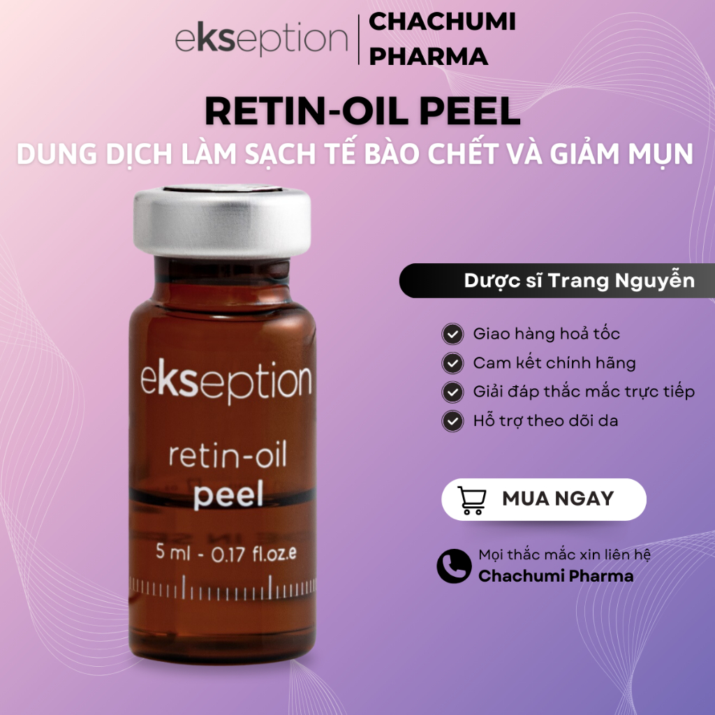 Tinh Chất Retin-Oil Peel Ekseption Peel Căng Bóng, Trẻ Hóa Da Ekseption Retin-Oil Peel 5mL