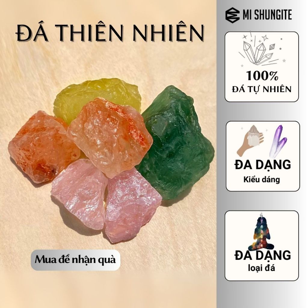 Viên đá cuội, rung bóng thạch anh tự nhiên năng lượng thanh tẩy phong thủy Tumbled Stone Tarot Reiki thiền Mi Shungite
