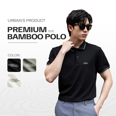 Áo Polo Thể Thao Urban vải Bamboo Rayon Thoáng Khí, Line Cổ Tinh Tế, Phong Cách Basic NO.1213