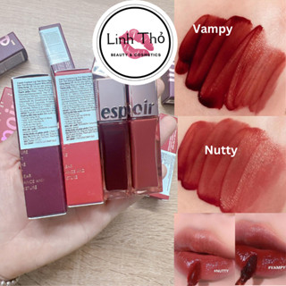 [HÀNG CÔNG TY] Son Tint Bóng Espoir Couture Lip Tint Shine Velvet Dưỡng Ẩm Lâu Trôi Vampy Nutty
