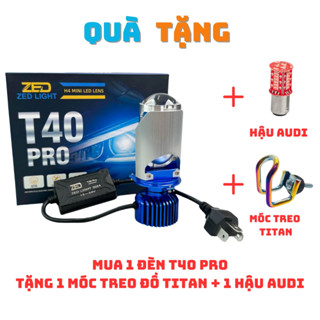 Đèn Pha LED Bi Cầu T40 PRO ZED LIGHT 12 24V 55W Chống Chói - BH 24 Tháng Ô TÔ Xe Máy