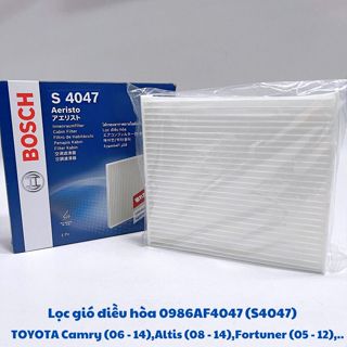 Lọc Gió Điều Hòa Tiêu Chuẩn BOSCH S4047 Cho Xe Toyota Innova, Fortuner, Camry, Vios, GS300..
