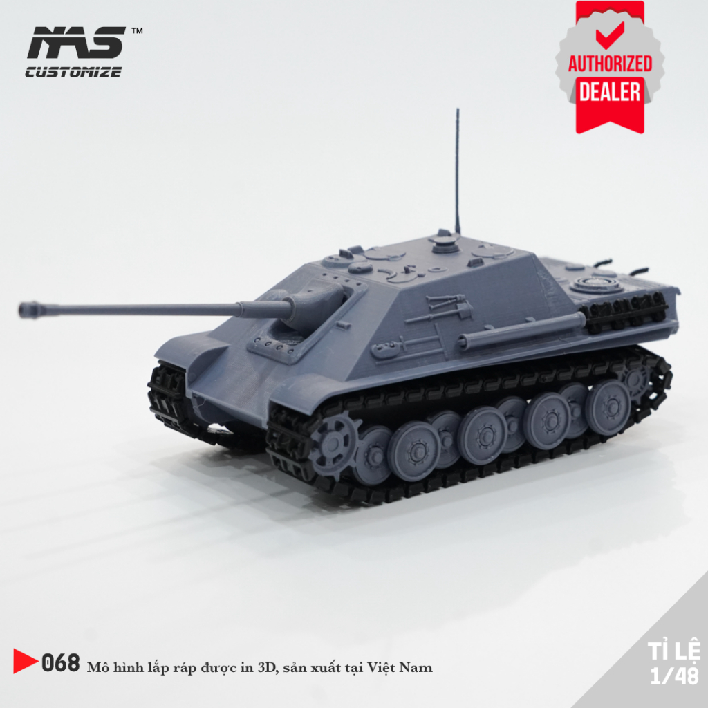 [ NAS ] Mô hình lắp ráp xe tăng Đức Jagdpanther V tỉ lệ 1:48, Mô Hình Xe Tăng quân sự Tỉ Lệ 1 / 48