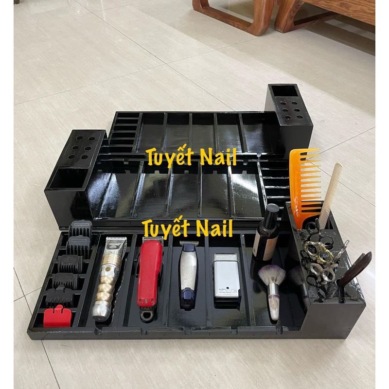 khay đựng tông đơ kéo tiện lợi, gọn gàng