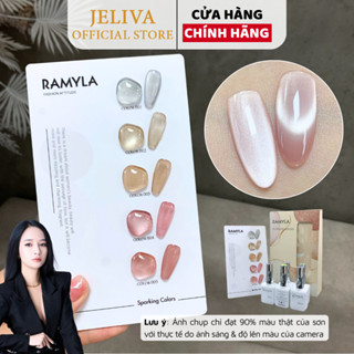 Set sơn gel mắt mèo ánh trăng cực quang RAMYLA 5 màu JELIVA