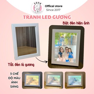 Khung tranh đèn LED gương hiện ảnh Soda Handmade Quà tặng ý nghĩa