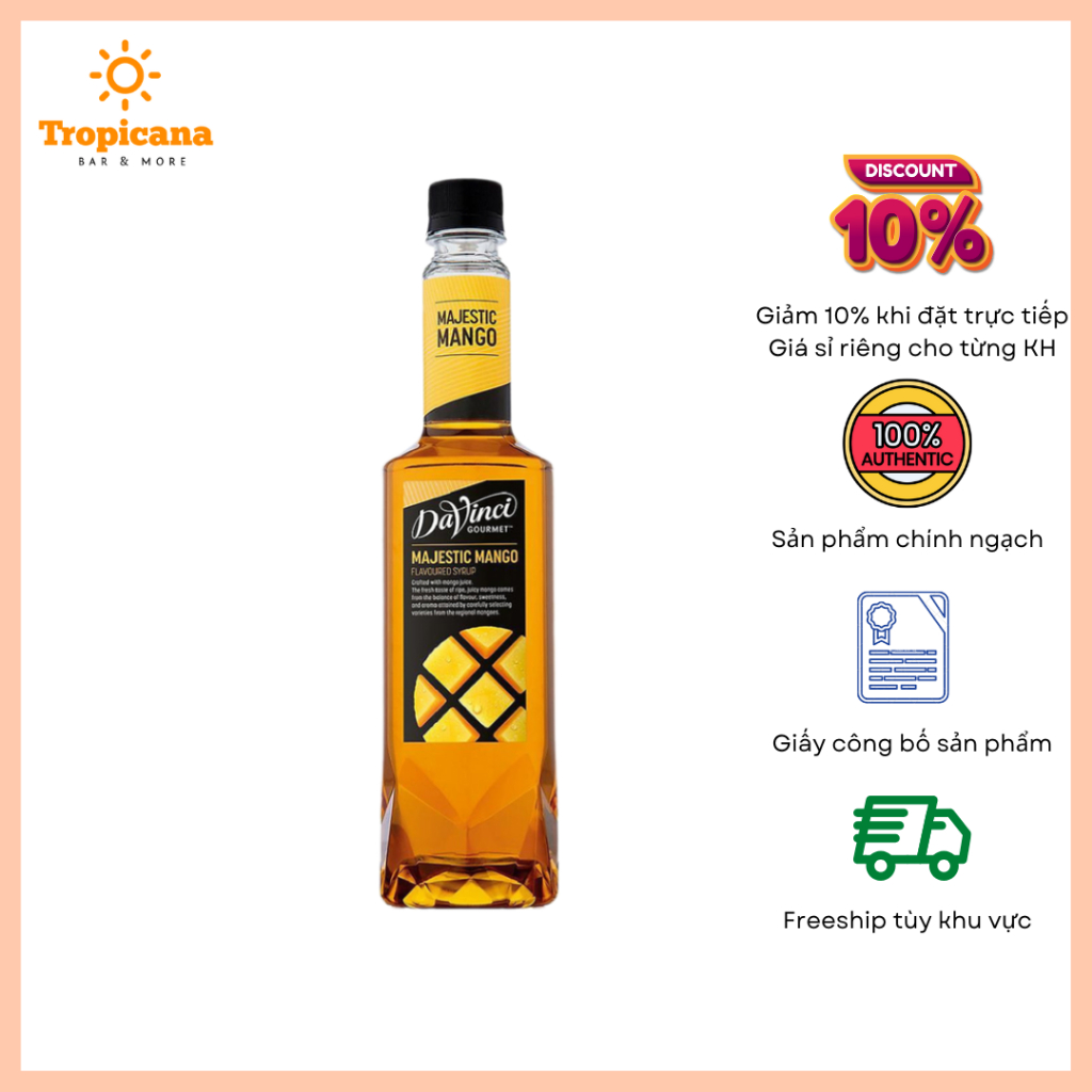 Syrup Davinci Xoài - Chai 750ml